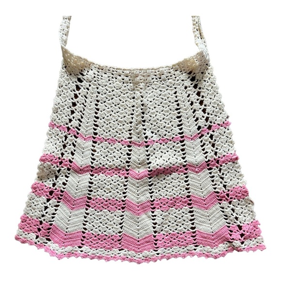 Vintage Hand Crocheted Apron‎ - Picture 2 of 3